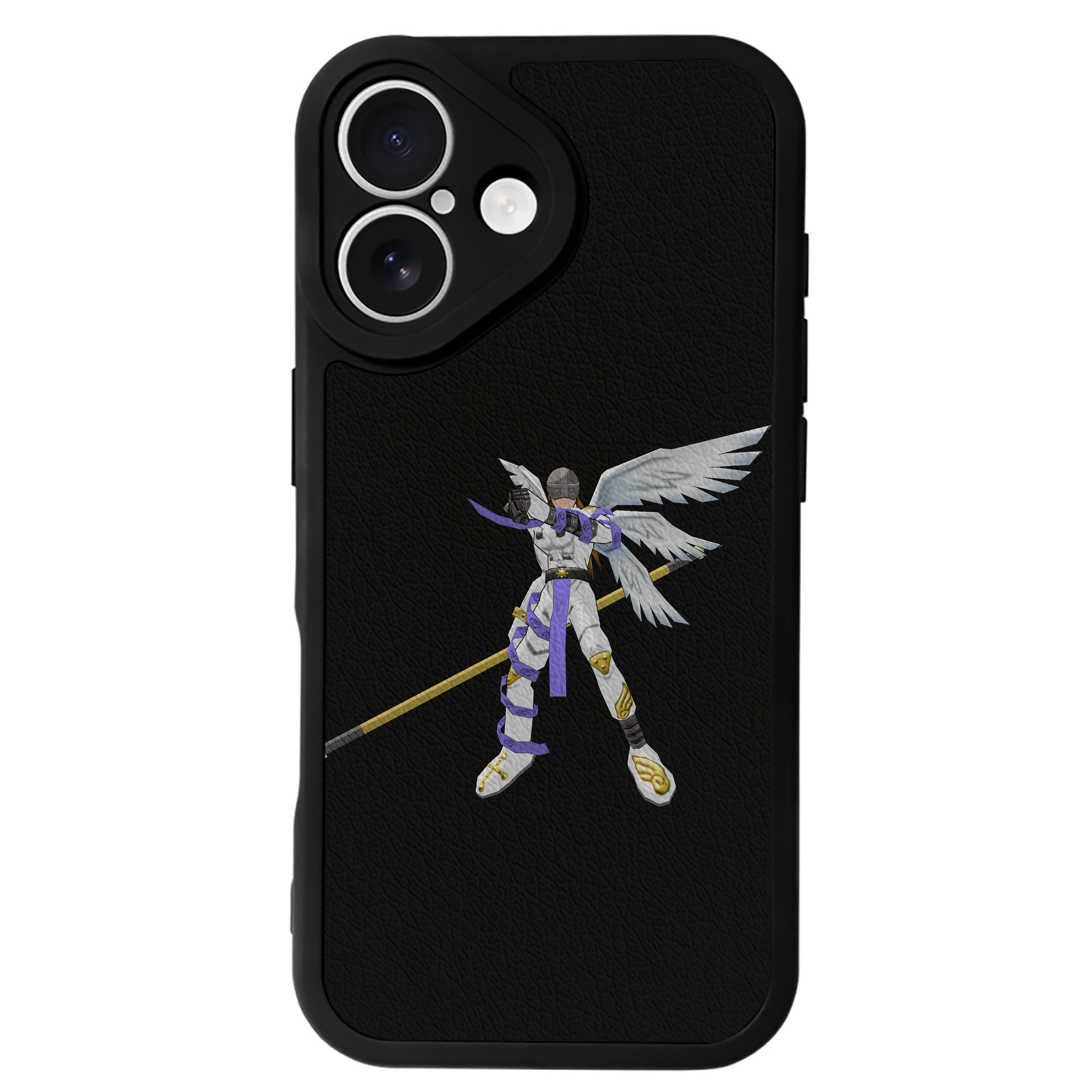 （画像用） Digimon デジタルモンスター/デジモン 【iPhone 16シリーズ対応】シリコンスマホケース（レザー調） 材質：シリコン
